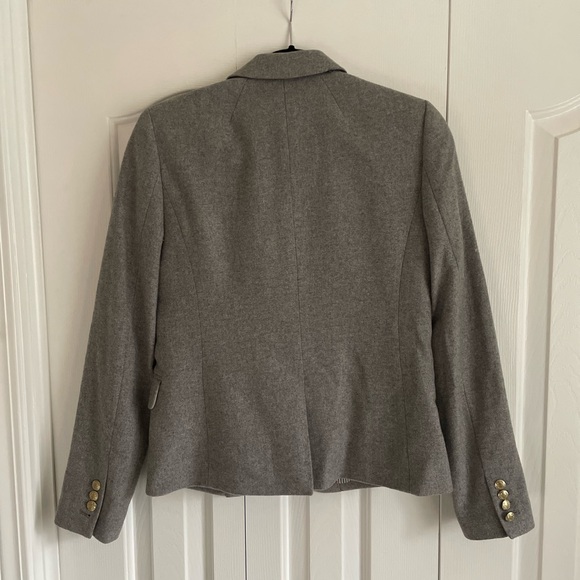 J. Crew Gray Blazer with Gold Buttons - Picture 2 of 7